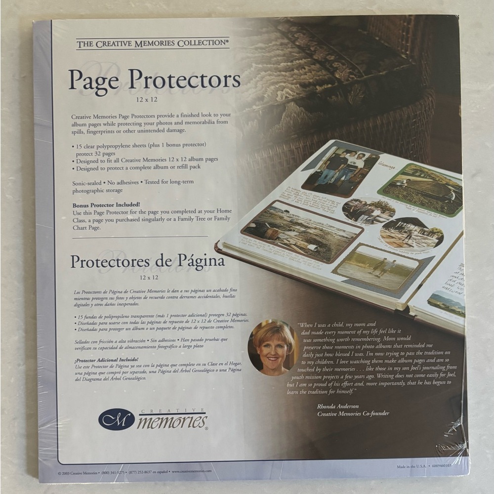 Creative Memories Clear Page Protectors 12x12